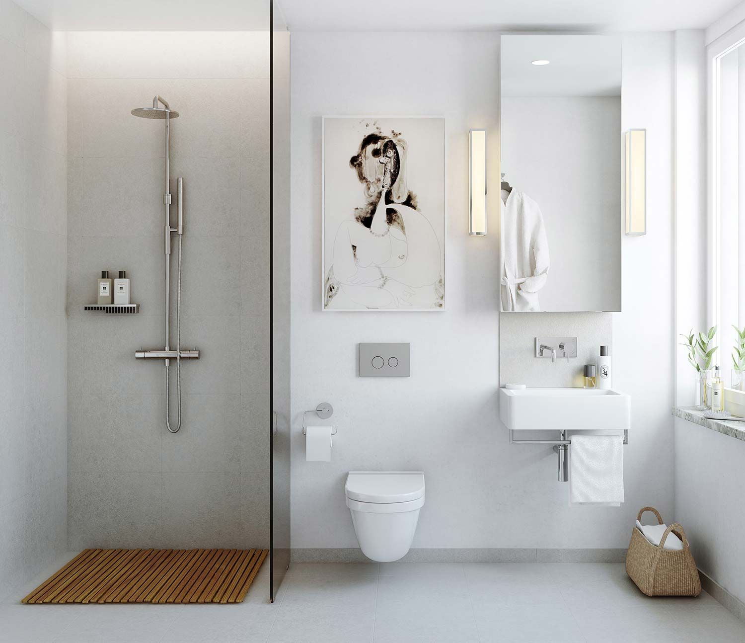 Combo nhà tắm được thiết kế sang trọng và hài hòa